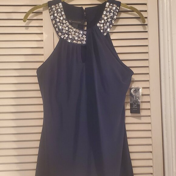 INC International Concepts Tops - Inc jeweled  sleeveless top